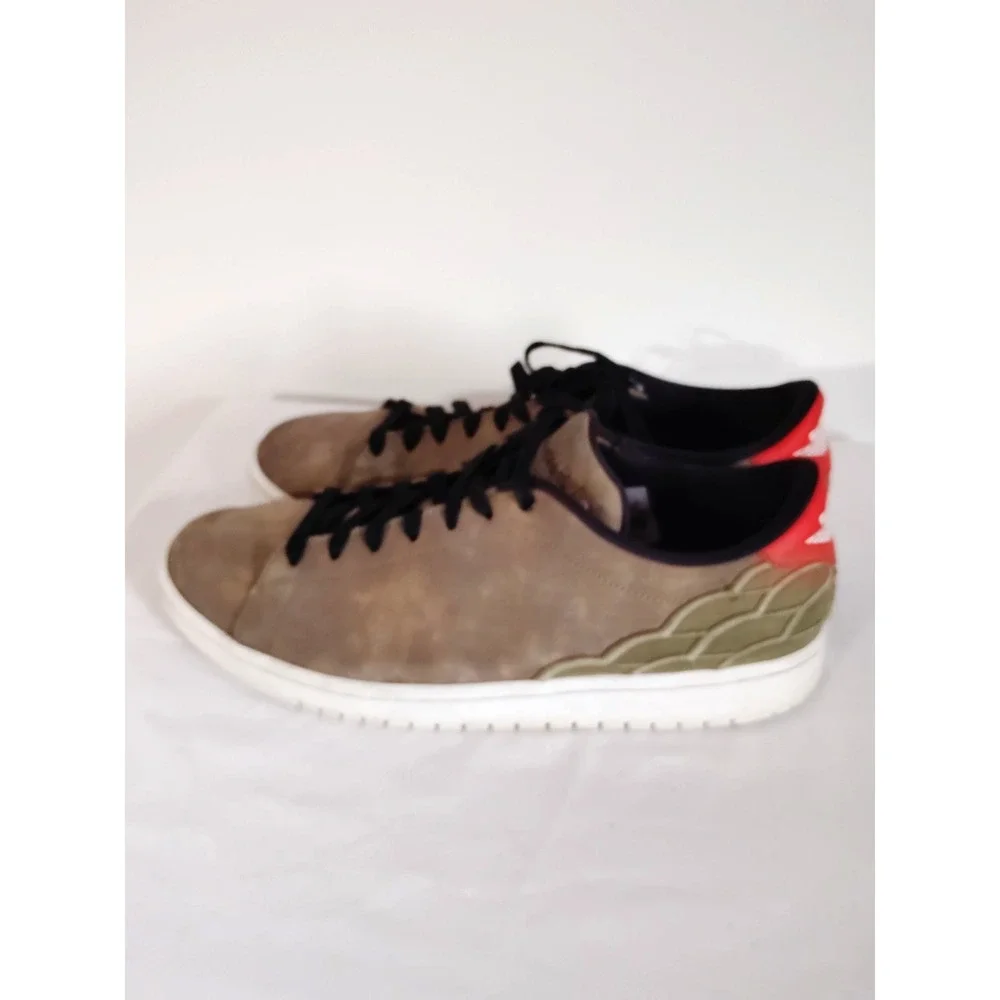 Nike Air Jordan 1 Retro Centre Court Low Oil Green Olive Black Men 10.5 Sneaker*